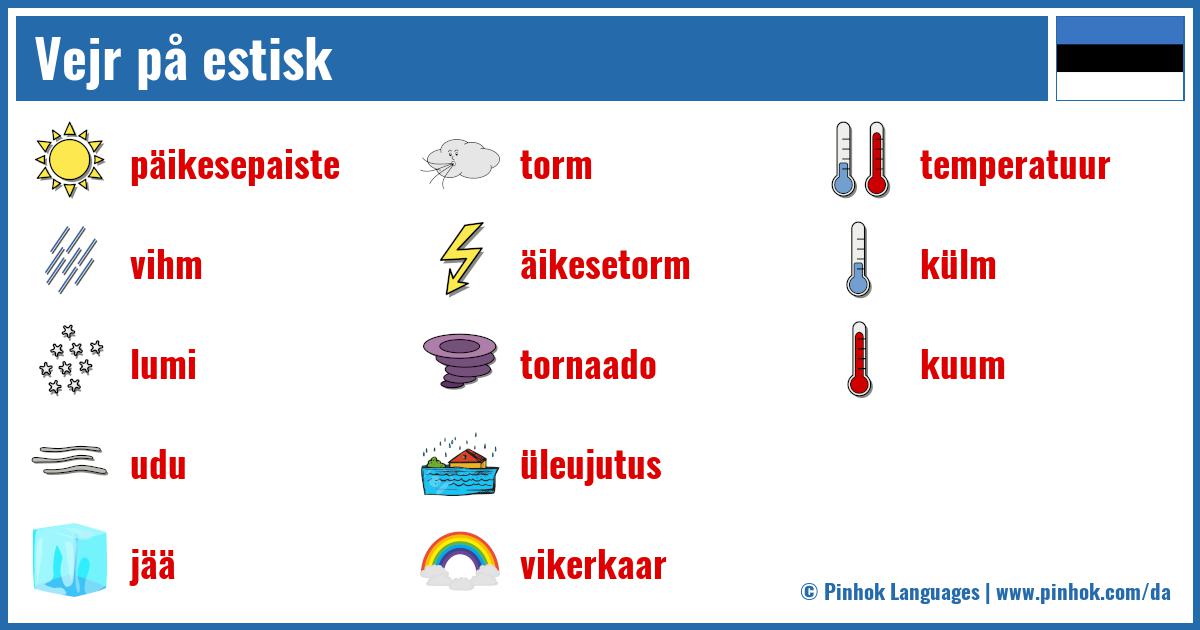 Vejr på estisk