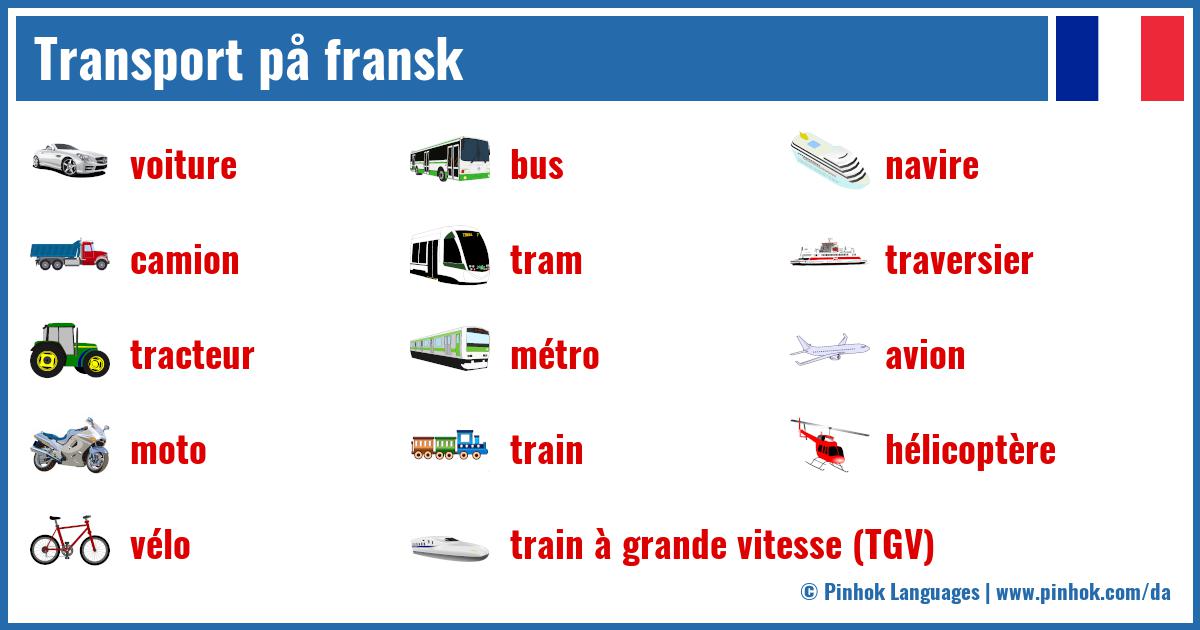Transport på fransk