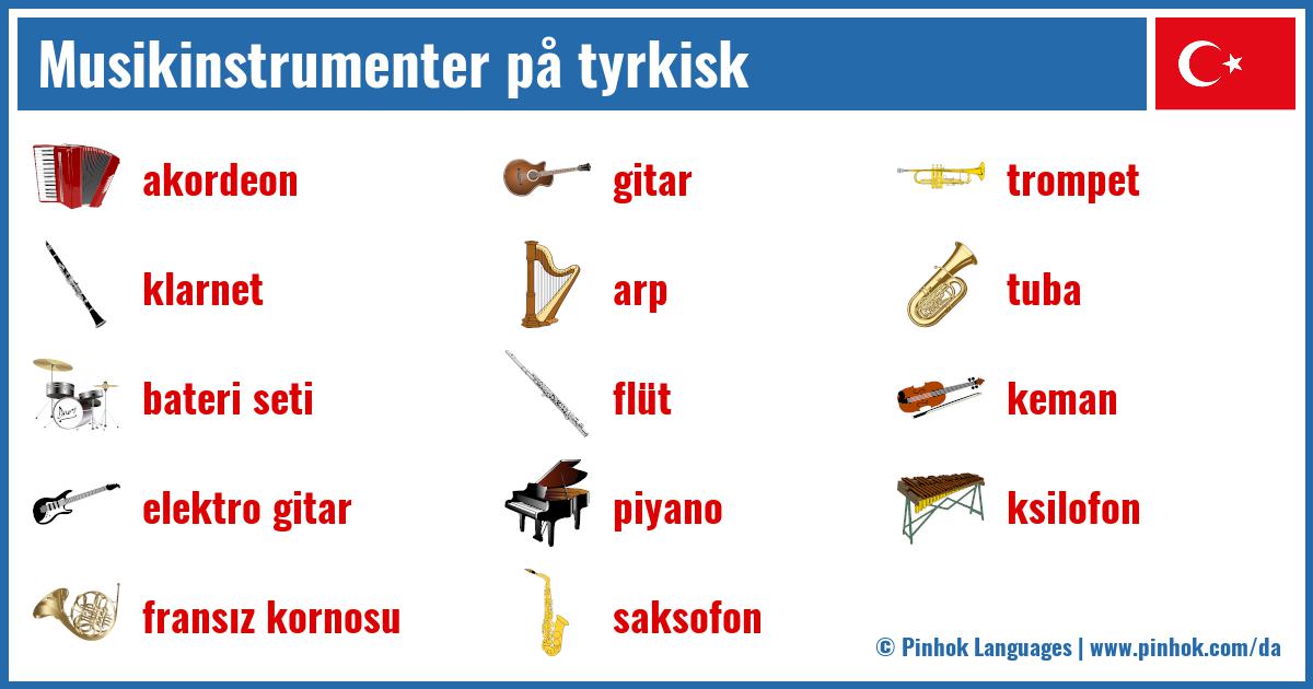 Musikinstrumenter på tyrkisk