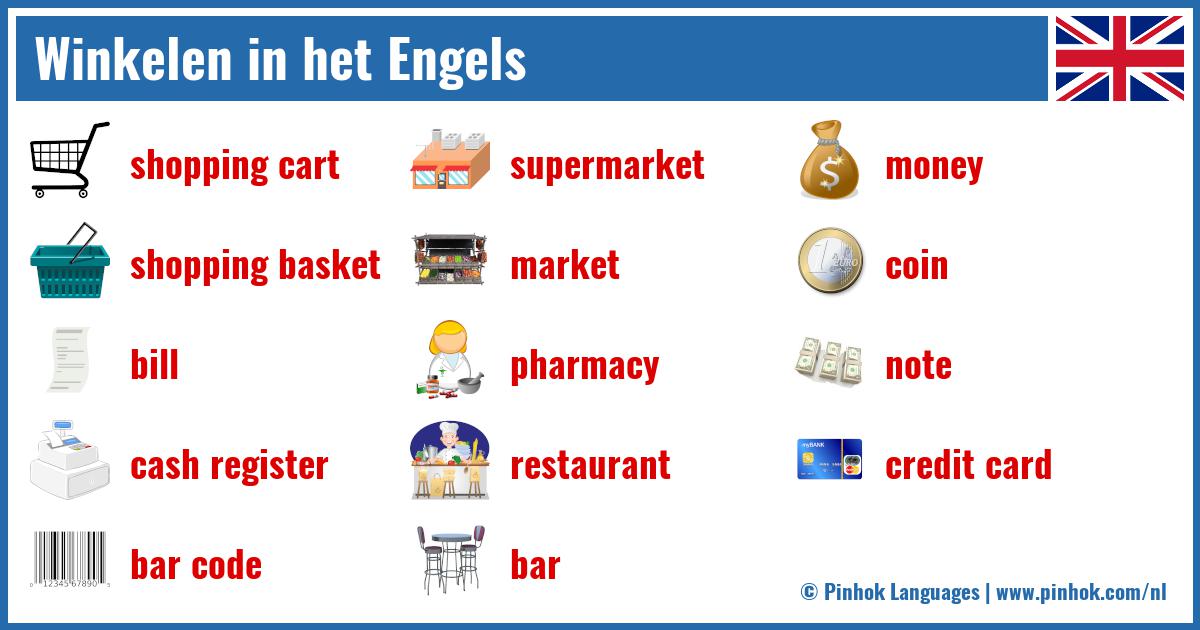 Winkelen in het Engels