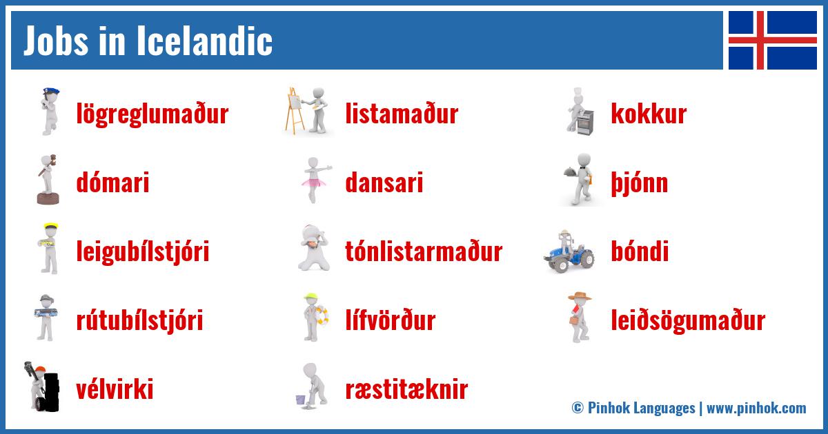 Jobs in Icelandic