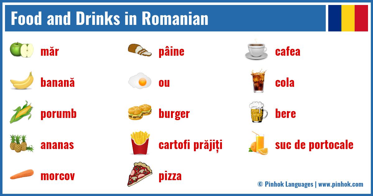Food and Drinks in Romanian