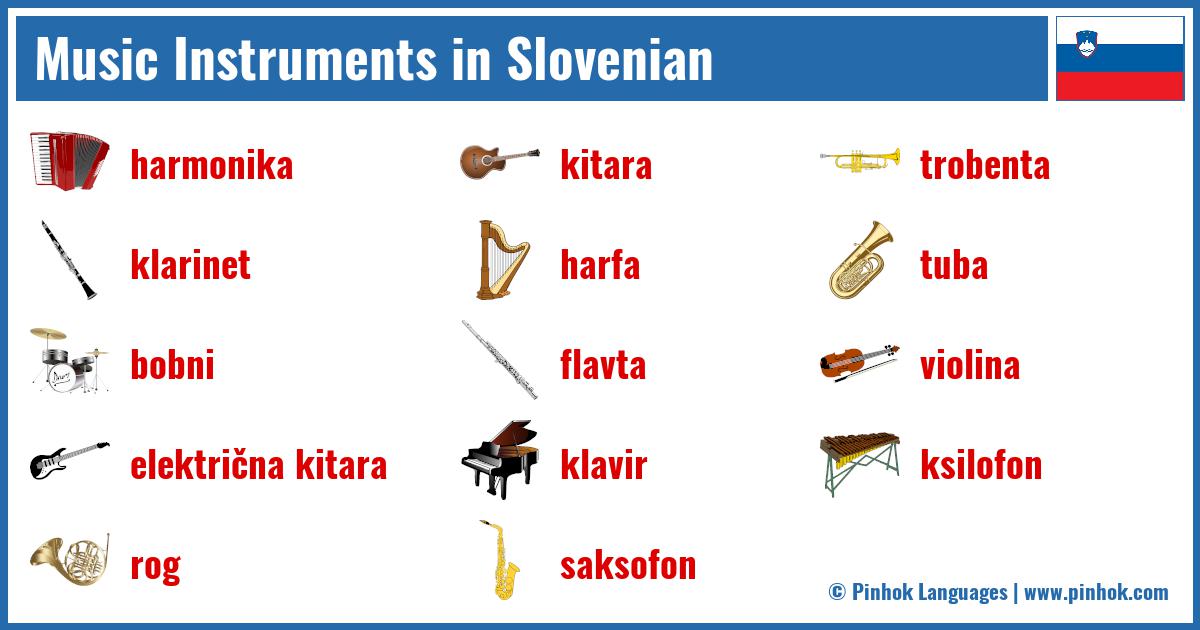 Music Instruments in Slovenian