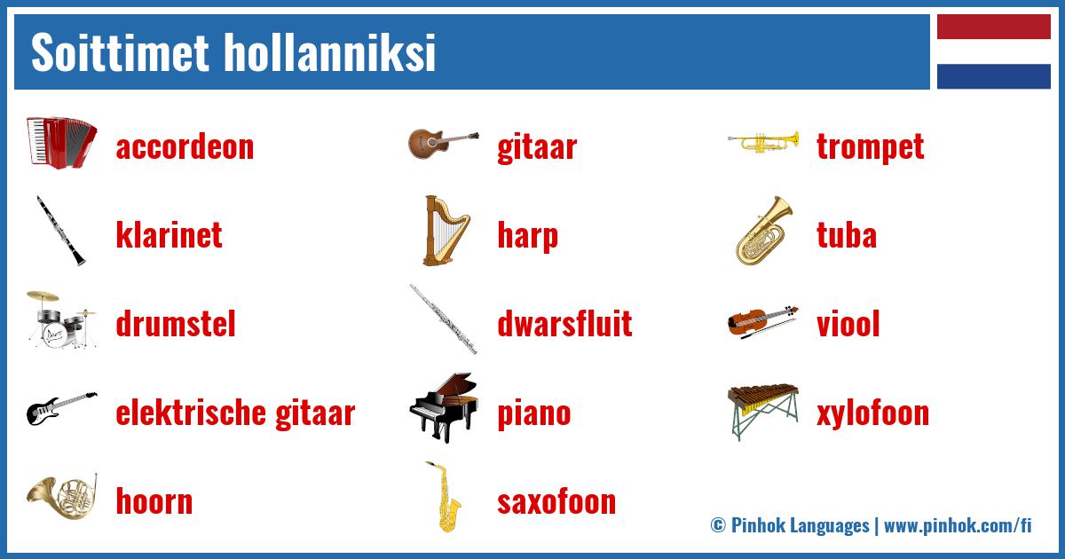 Soittimet hollanniksi