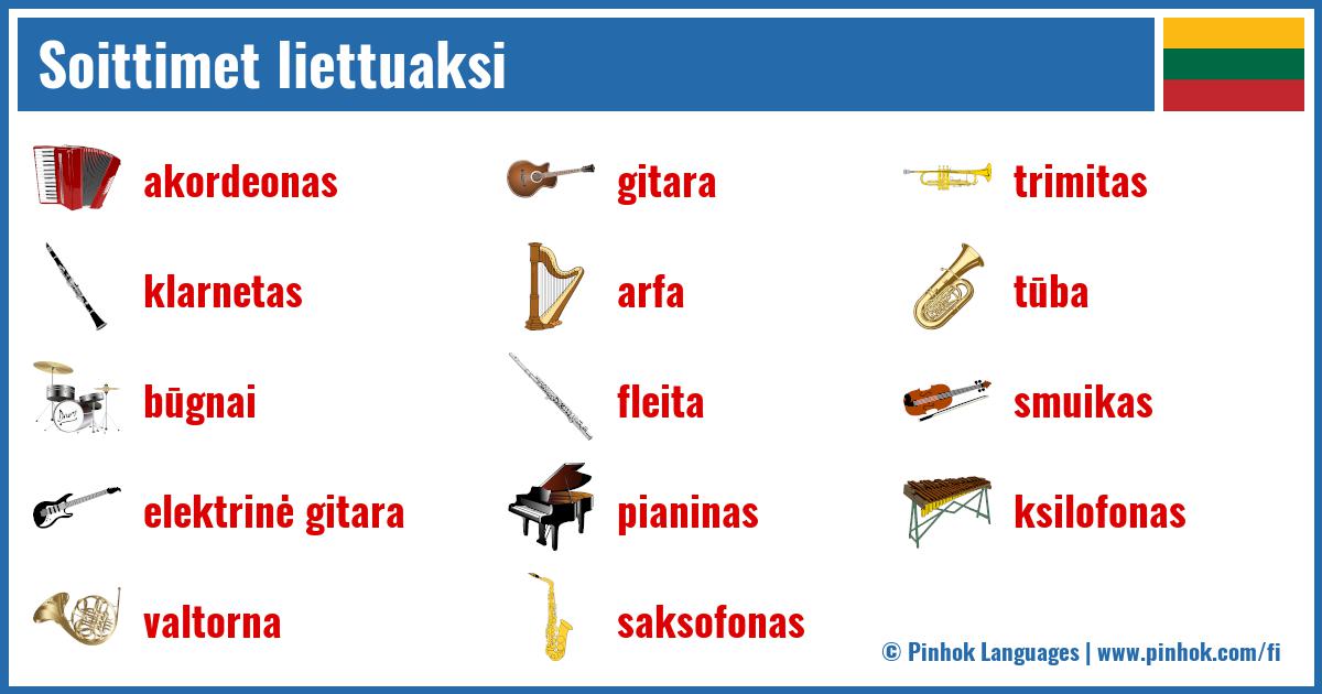 Soittimet liettuaksi