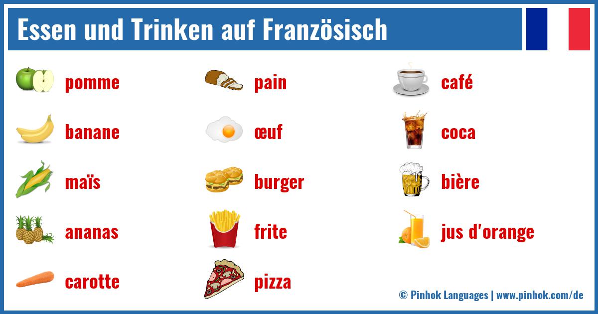 Essen und Trinken auf Französisch