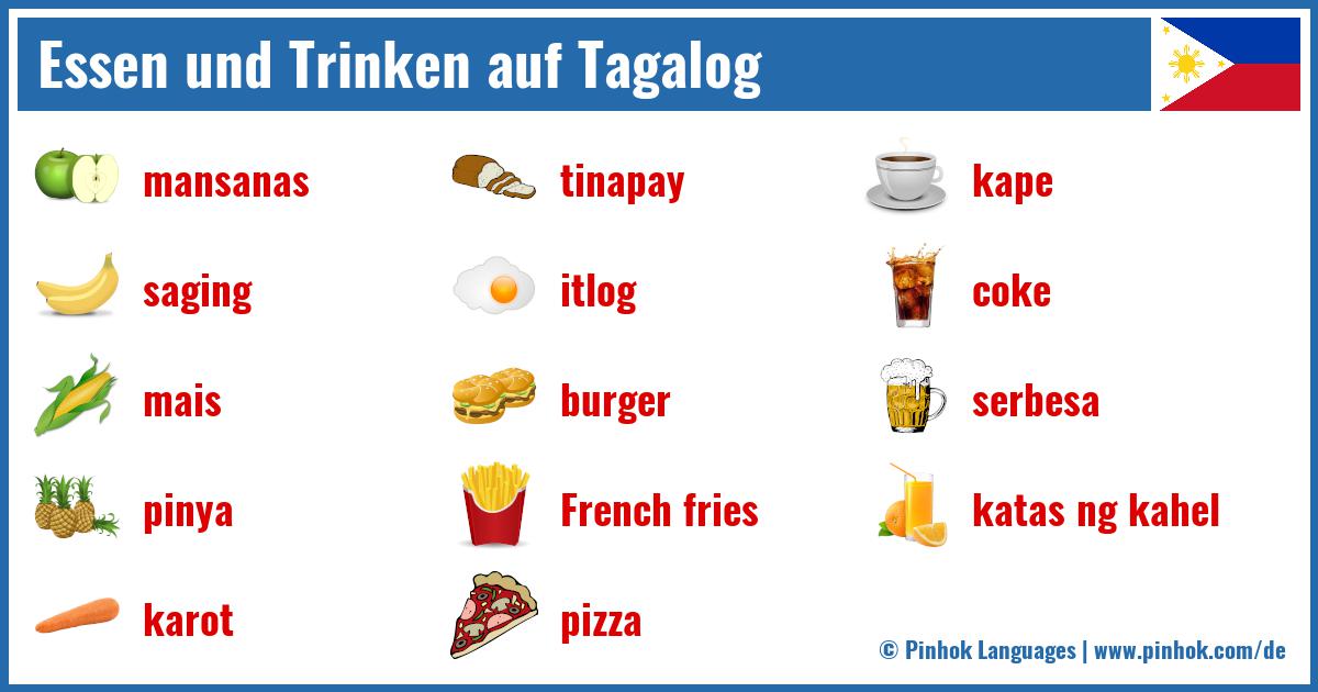 Essen und Trinken auf Tagalog