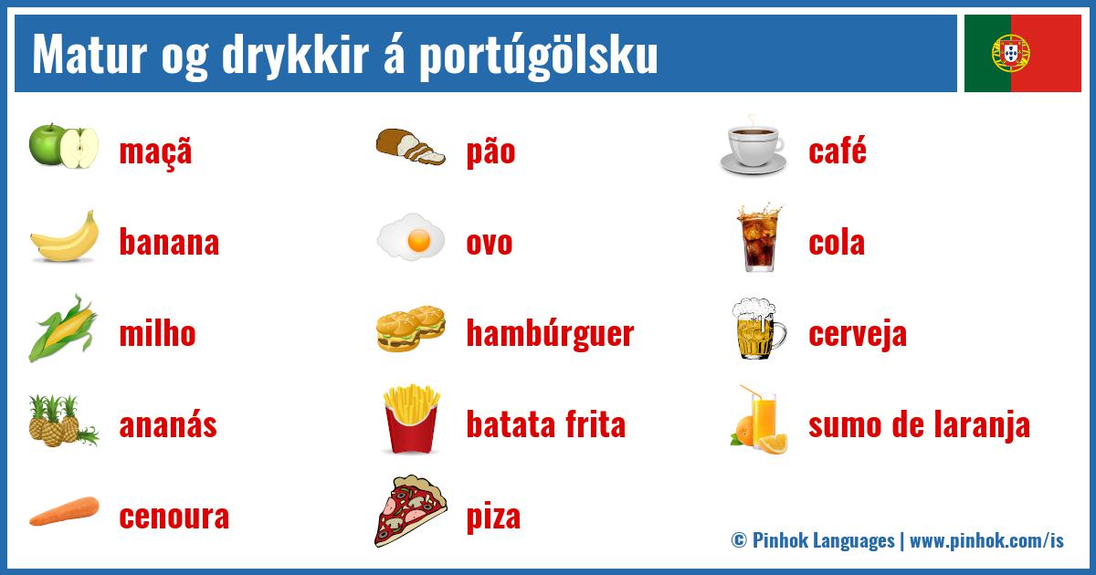 Matur og drykkir á portúgölsku