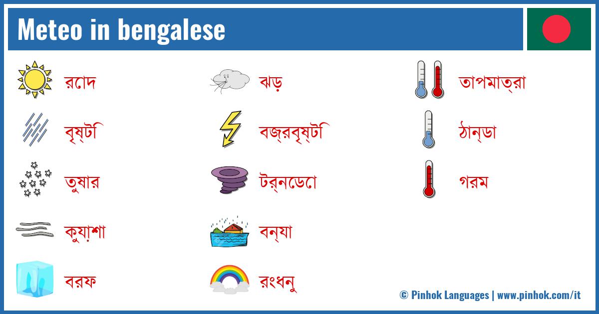 Meteo in bengalese