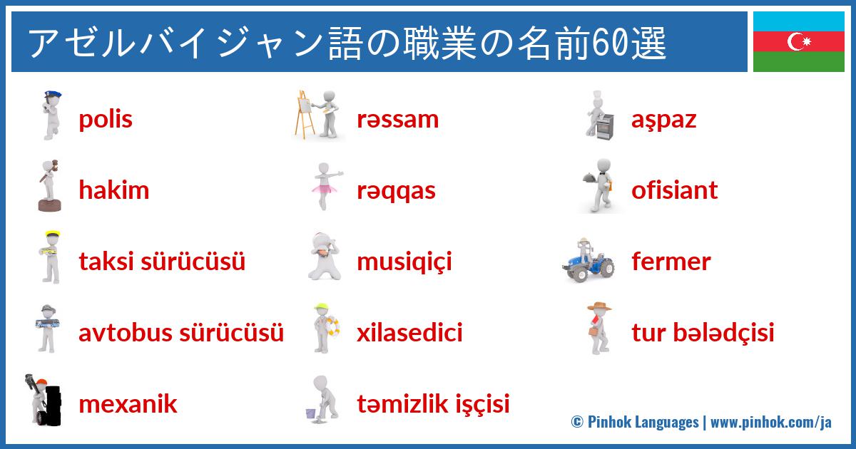 アゼルバイジャン語の職業の名前60選