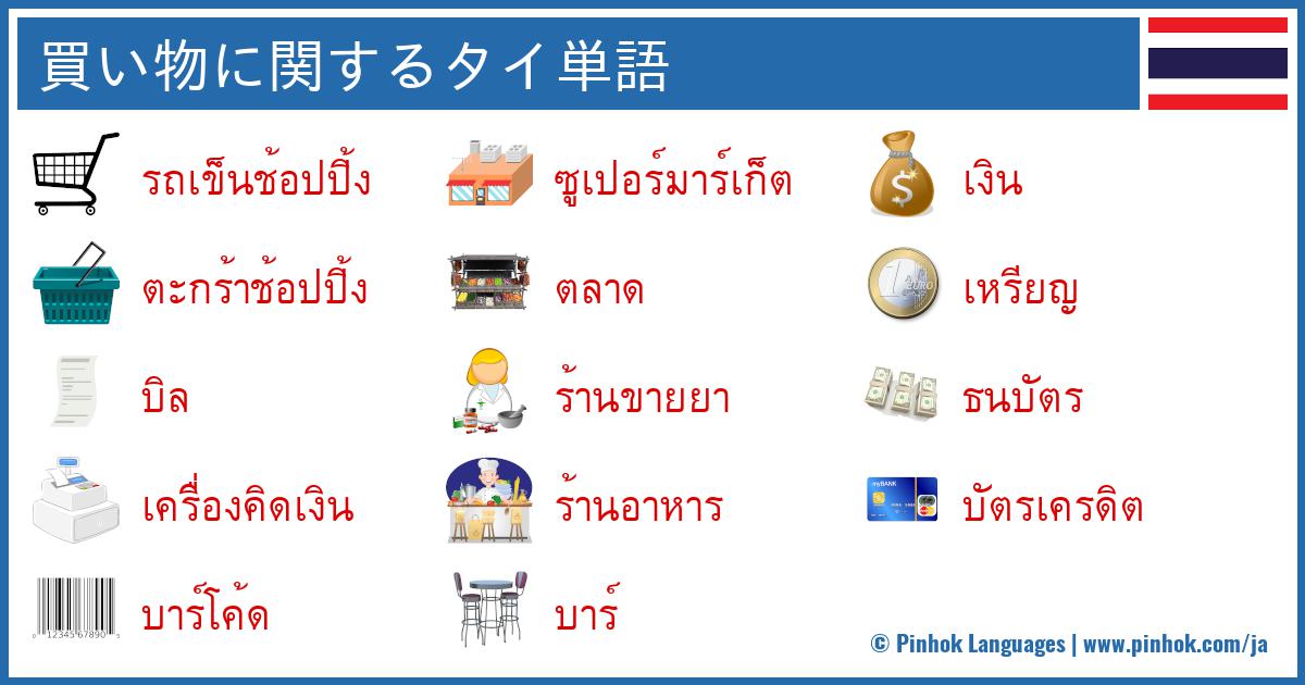 買い物に関するタイ単語