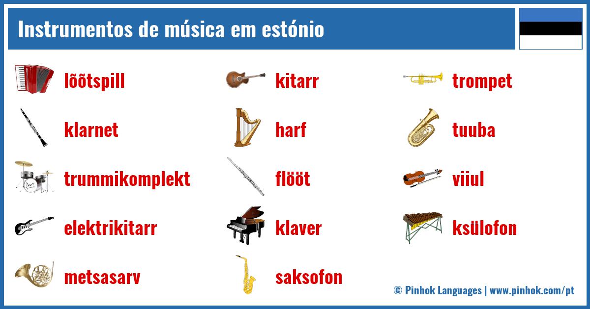 Instrumentos de música em estónio