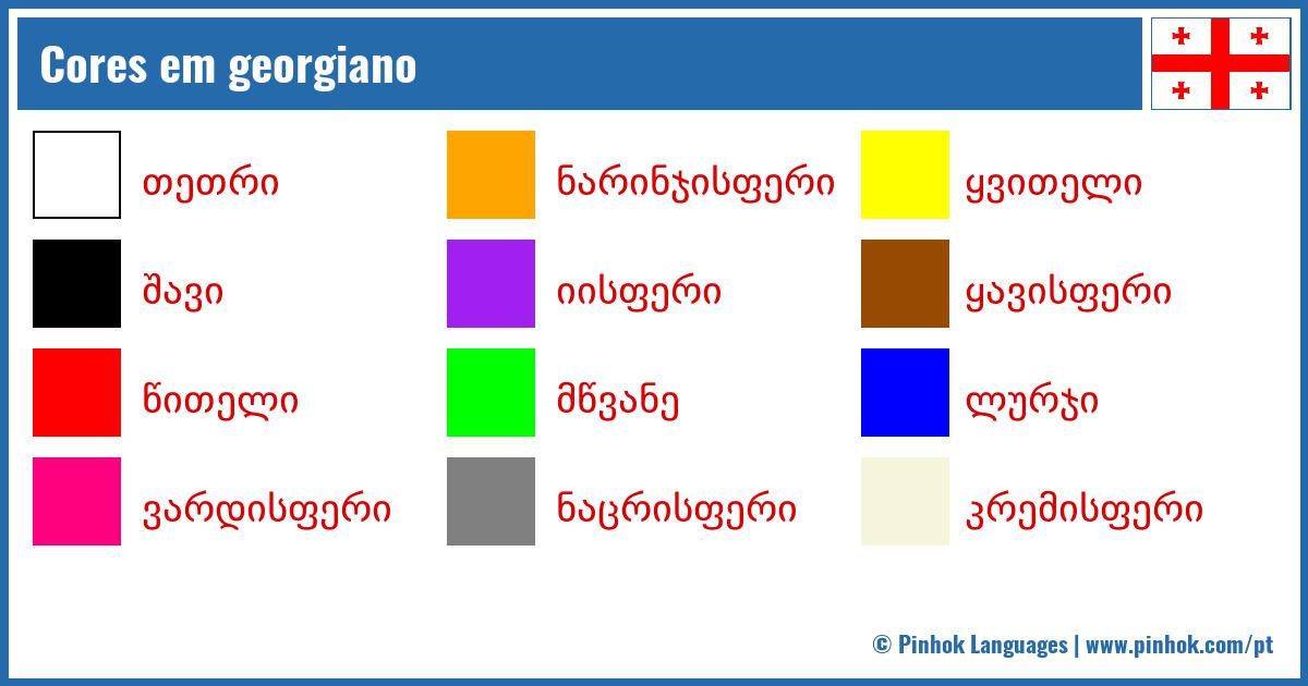 Cores em georgiano