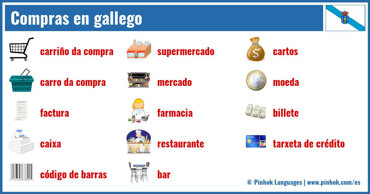 Compras en gallego