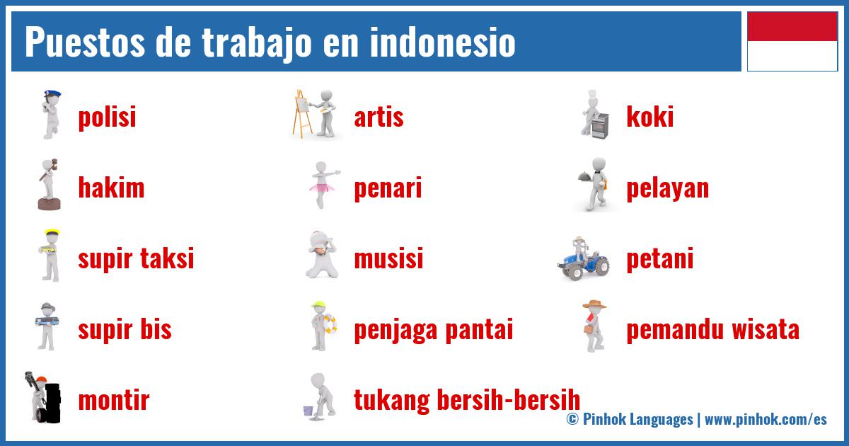 Puestos de trabajo en indonesio