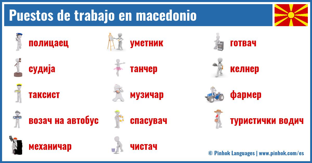Puestos de trabajo en macedonio