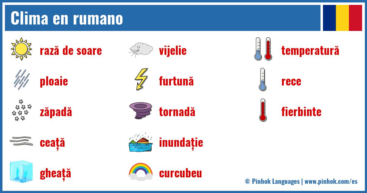 Clima en rumano